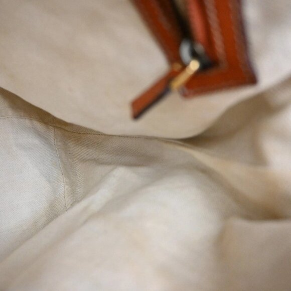 GUCCI Logo GG Pattern 2Way Shoulder Bag Canvas Leather Brown Orange 86KB534 - Picture 12 of 16